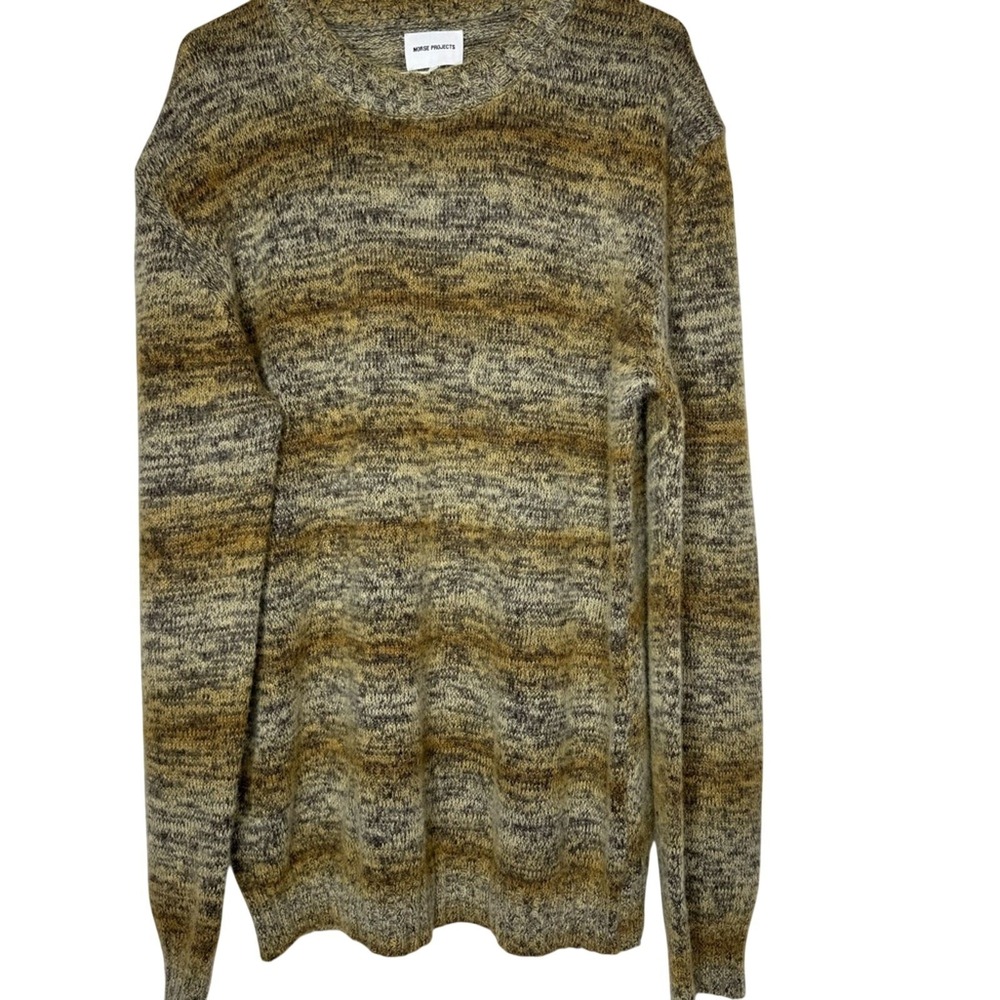 Norse Projects Mens The Sigfred Space Dye Sweater XXL Striped Indie‎ Grandpa